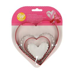 Wilton Metal Cookie Cutters Valentine Hearts set/4