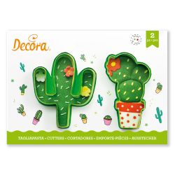Decora Plastic Cookie Cutters Cacti *