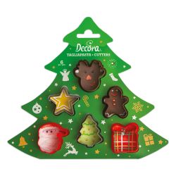 Decora Cookie Cutters Christmas Set/6