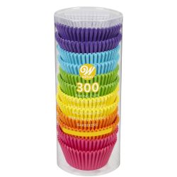 Wilton Baking Cups Tube Rainbow Brights pk/300