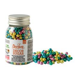 Decora Sugar Pearls Kleurenmix 4mm 100gr