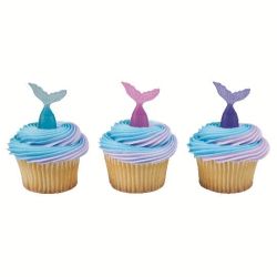 BWL Cupcake Toppers Mermaid Tails 6/pc *