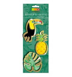 ScrapCooking Cookie Cutter Tropical Set/3