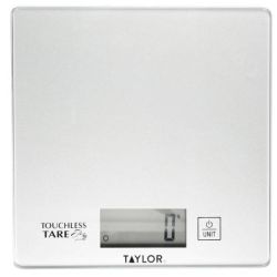 Taylor Kitchen Scale Touchless Tare Compact Glass Digital