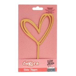 Dekora Cake Topper Double Heart 10,5x15cm