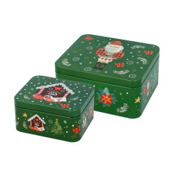 Birkmann Cake Tin Crispy Christmas set/2 S/M