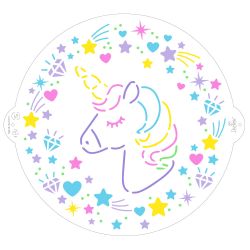 Decora Stencil Unicorn 25cm