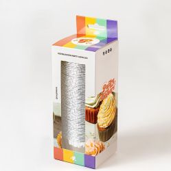 Pastry Colours Baking Cups Silver Pk/50