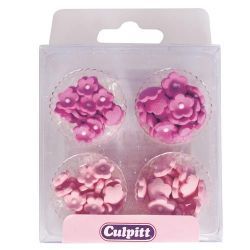 Culpitt Suikerdecoratie Mini Bloemen Roze Pk/100