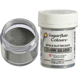 Sugarflair Dust Dark Silver