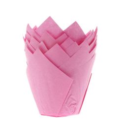 House Of Marie Tulip Muffin Cups Pink