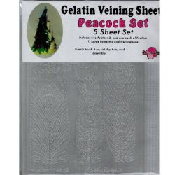 Gelatin Veining Sheet Set Peacock