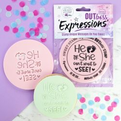 Sweet Stamp Outboss Expressions - He Or She 60mm