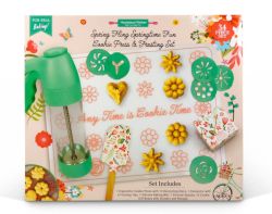 Handstand Kitchen Spring Fling Springtime Fun Cookie Press & Frosting Set/34