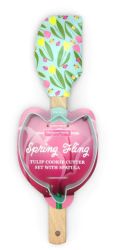 Handstand Kitchen Spring Fling Tulip Cookie Cutter & Spatula