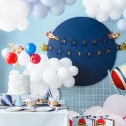 PartyDeco Cake Topper Balloon Airplane DIY