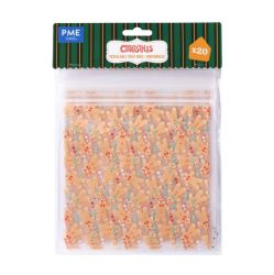 PME Treat Bags Christmas Gingerbread Pk/20