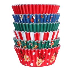 PME Baking Cups Foil Christmas Mix Pk/100