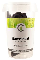 Chocolade galets blad 50gr