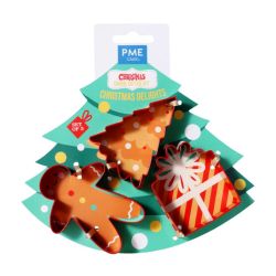 PME Cookie Cutters Christmas Delights Set/3