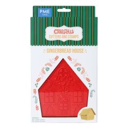 PME Cookie Cutter & Stamp Christmas Gingerbread House Set/3