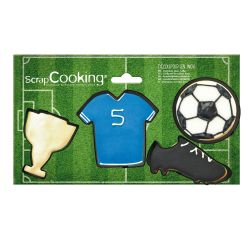 ScrapCooking Cookie Cutters Soccer set/4