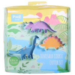 PME Cookie Cutters Dinosaur Cookie Cutter set/3