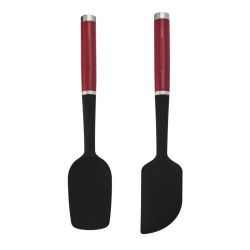 KitchenAid 2-delige Set Siliconen Spatels - Empire Rood