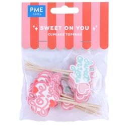 PME Cupcake Toppers Sweet On You pk/24